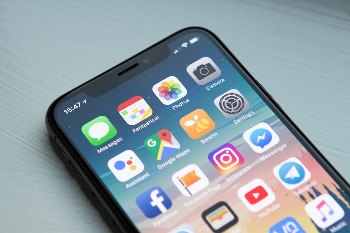 Smartphone with travel apps